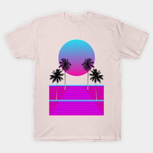 Summer Nights Are Calling - Pink Moonlight T-Shirts and Clothing T-Shirt